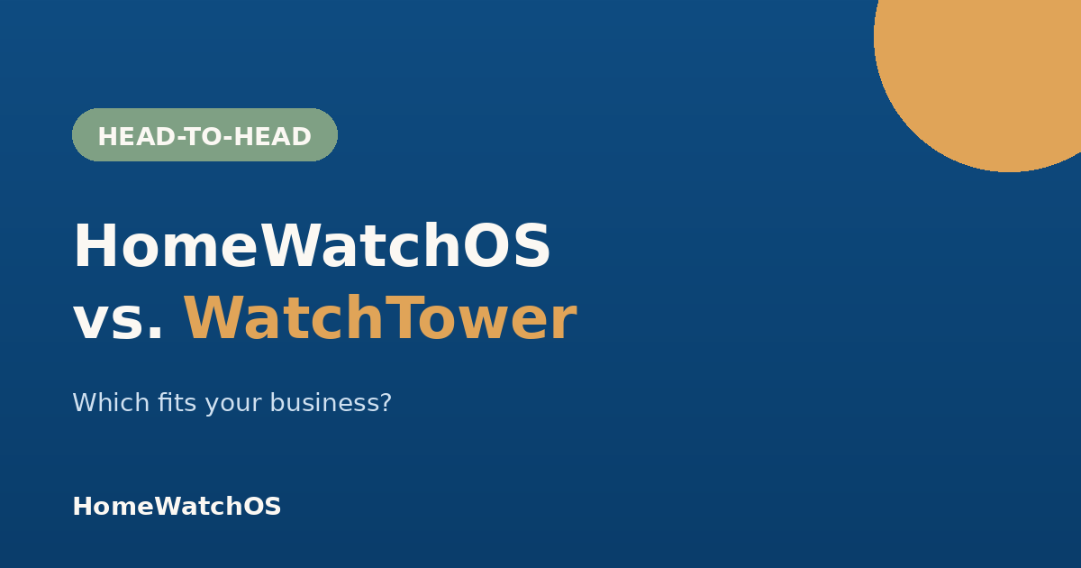 HomeWatchOS vs. WatchTower by HomeLedger
